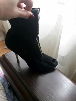 Ботильоны натуральная замша